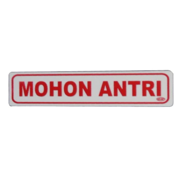 

GM label mohon antri kecil