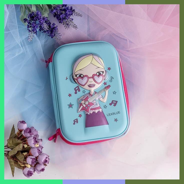 

Rumauma 3D Kotak Pensil Anak Cewek Lucu Tempat Pouch Smiggle Hardcase Biru Muda