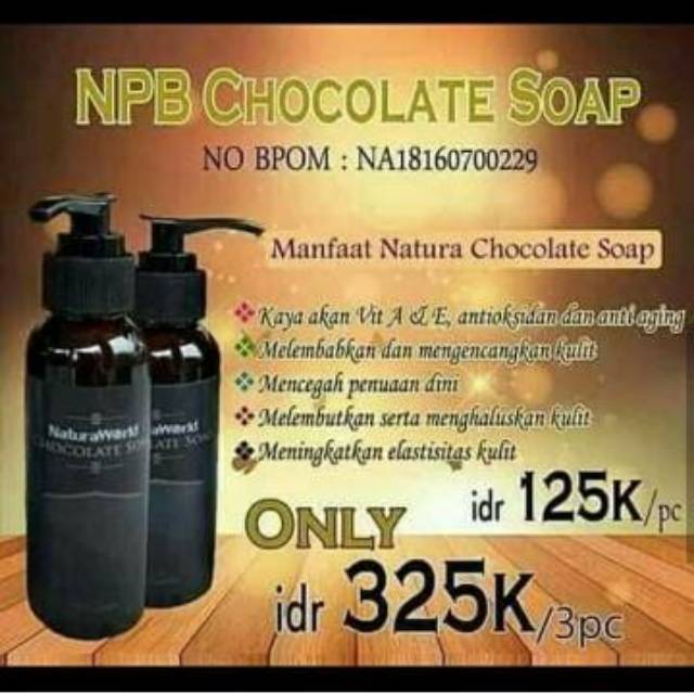 Jual Natura Chocolate Soap 