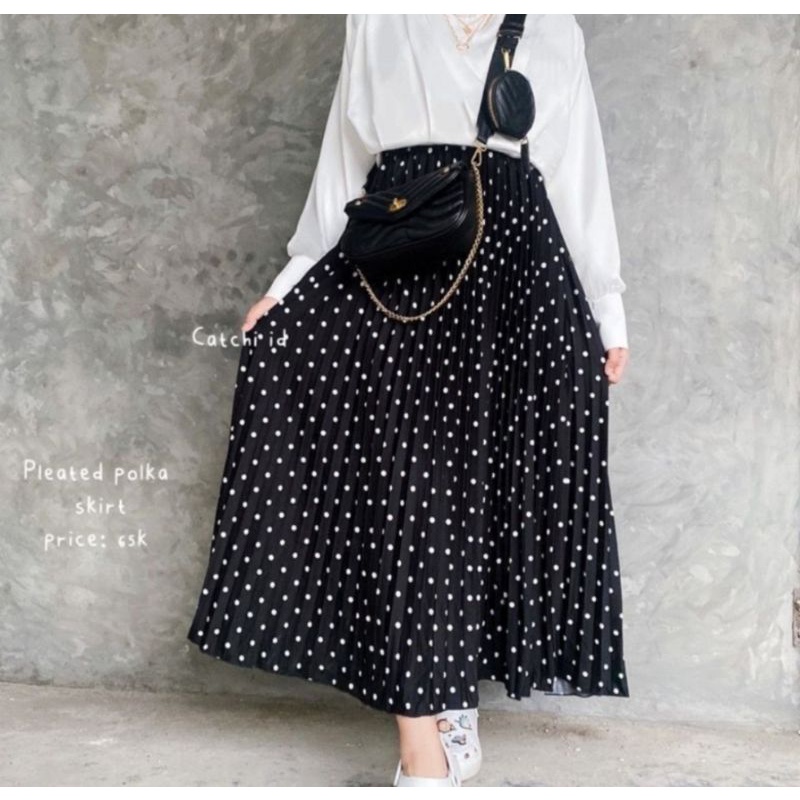 ROK PLISKET POLKADOT PREMIUM || Rok Plisket Polka