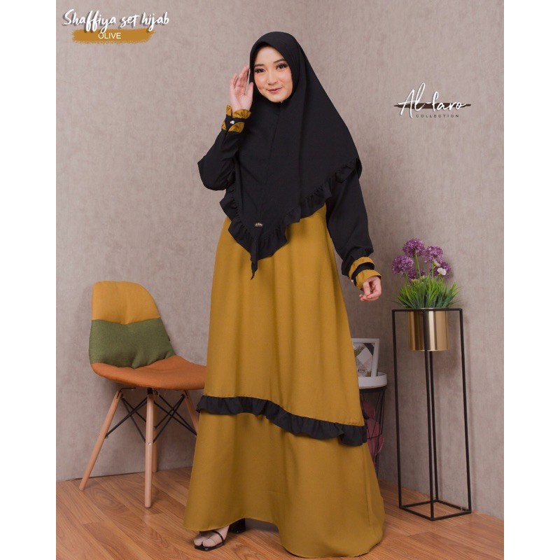 Shafiyya Set Hijab Ori by Al Faro Collection | Gamis set Khimar | #Alfaro