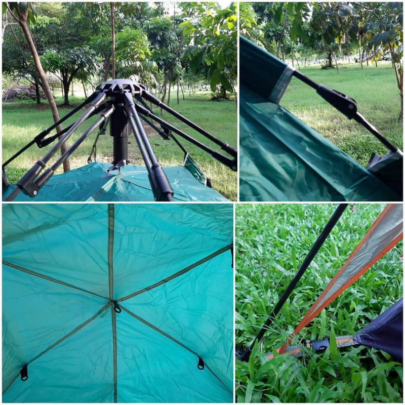 tenda camping Sheng Yuan otomatis tenda dome otomatis kap. 2 orang tenda camping praktis