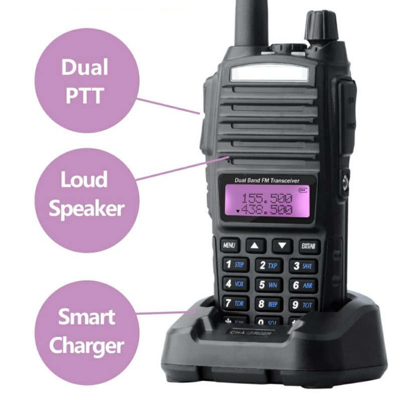 original ht uv82 brand usa pxton dual band dual PTT uv 82 uv-82 fm radio