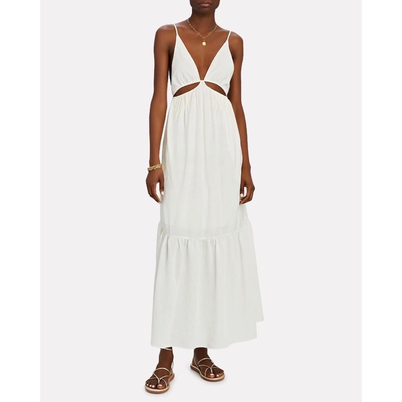 Savana Beachwear - MELANIE Dress backless baju pantai wanita putih maxi bali outfit