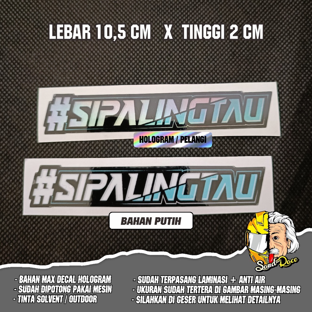 stiker sipalingtau #sipalingtau / stiker motor / stiker mobil / stiker kata2 / stiker pack / stiker 