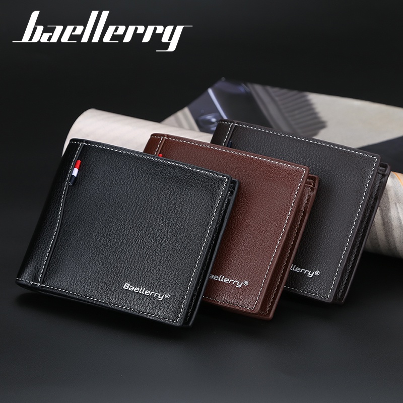 BAELLERRY D9169 Dompet Pria Bahan Kulit PU Leather Premium WATCHKITE BAEOS-6