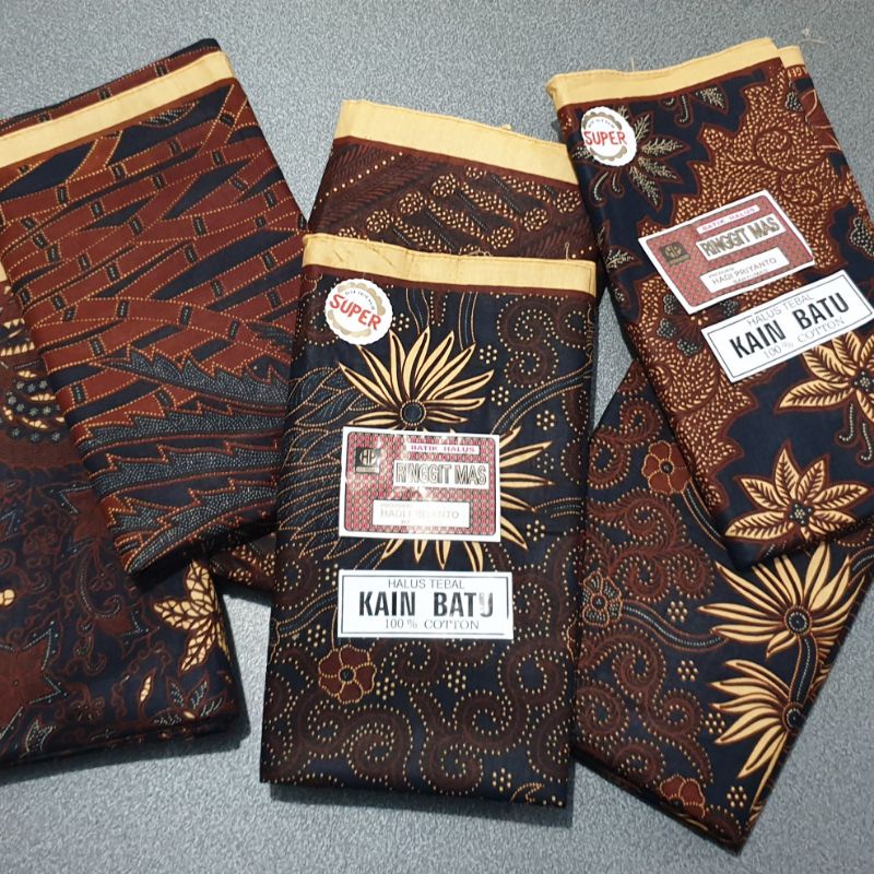 KAIN BATIK RINGGIT MAS SOGA GENES MOTIF PAKEM KLASIK / KAIN PANJANG SOLOAN