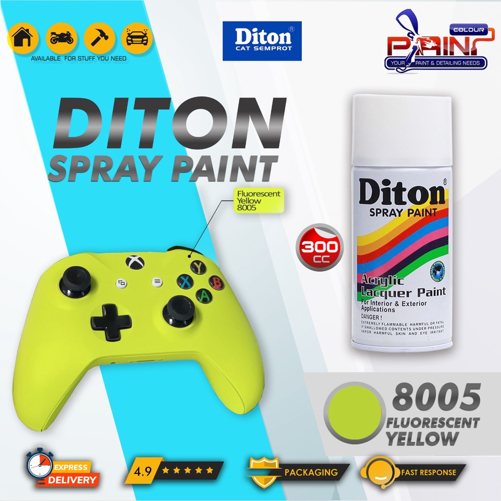 Diton Cat Semprot FLUORESCENT (Skotlet Stabilo) 8005 Yellow