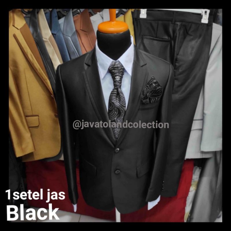 Jas resmi jas dan celana untuk acara pernikahan pesta ukuran S M L XL