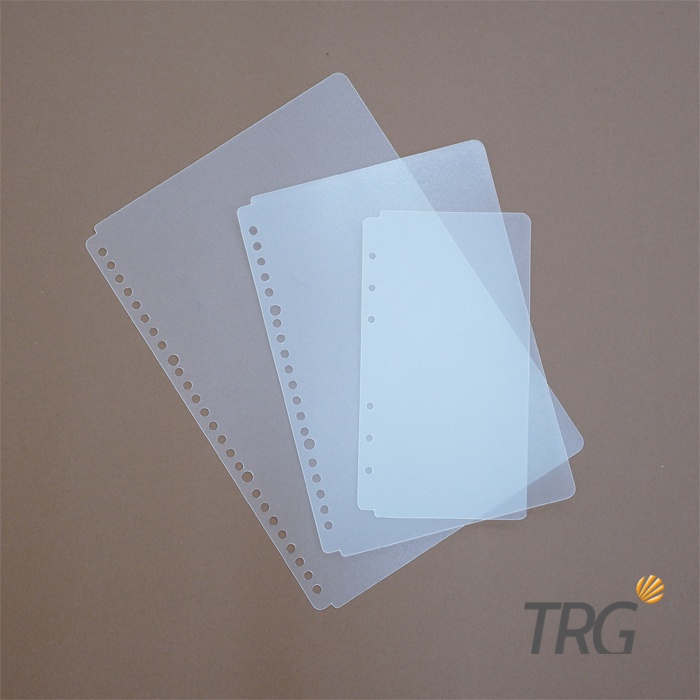 

TRG - DIY Cover Binder Loose Leaf Notebook A6 A5 B5 Transparan Sampul Mika