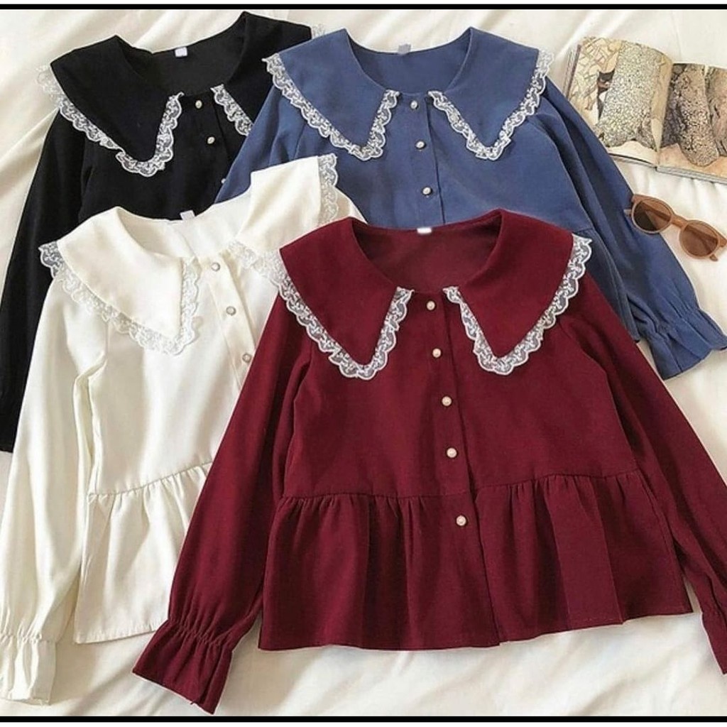 JAMINAN PROMO TERMURAH BLOUSE KEMEJA PREMIUM ZALURA ALOVA TIEAN VENGE AVRIL DINIUM GALA SALSA SQUILBI WILIAM KIMBO OVILA CHAND RIZO MORIZ VINCET KOBE ETRA-OVILA WHITE