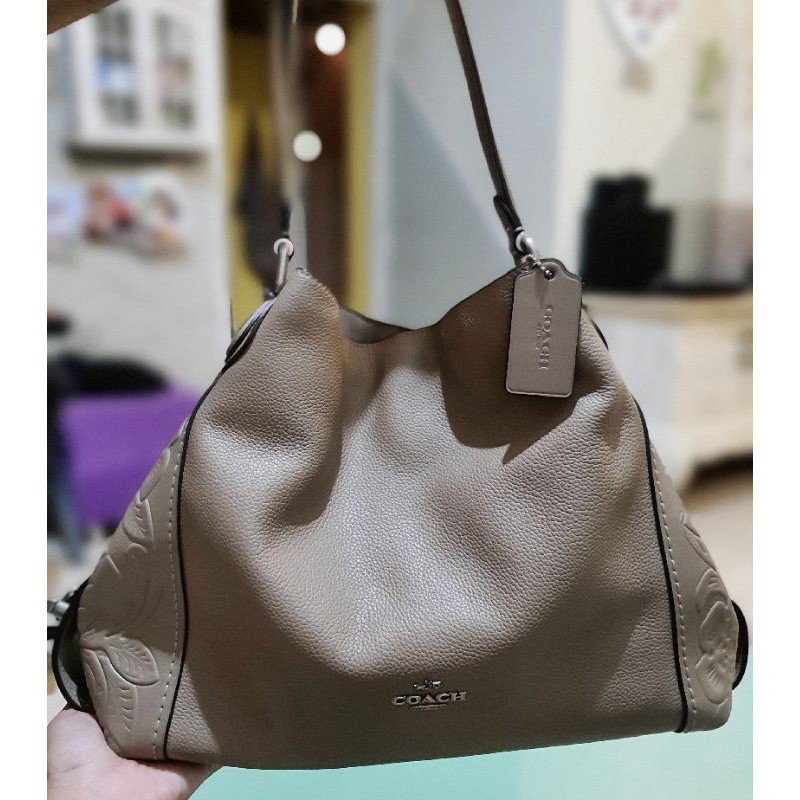 Preloved Coach Butik Eddie Tea Rose