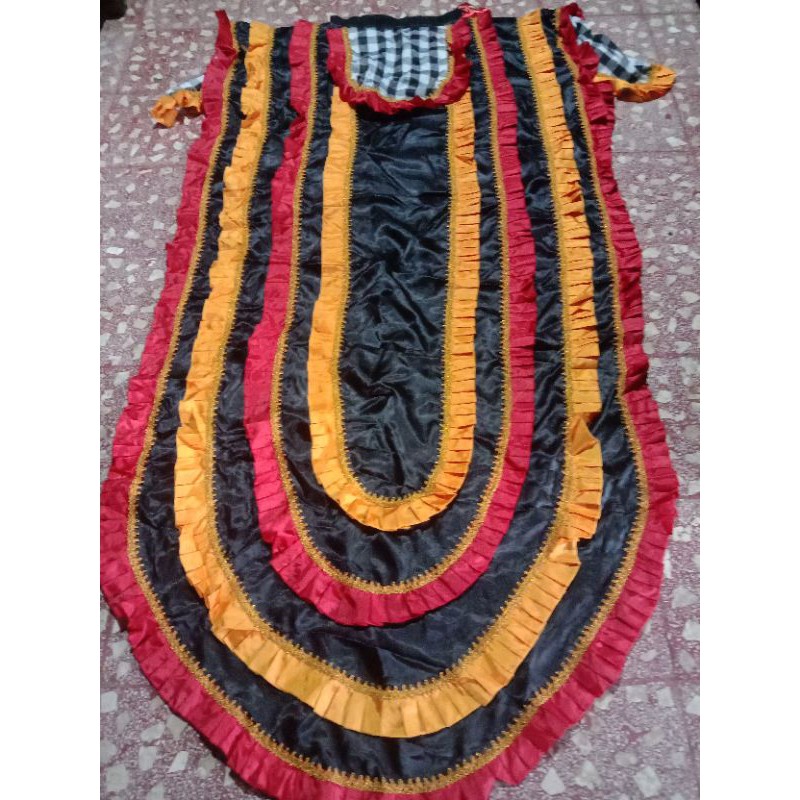 Kemul barongan dewasa bahan satin, renda, selimut barongan 310 cm