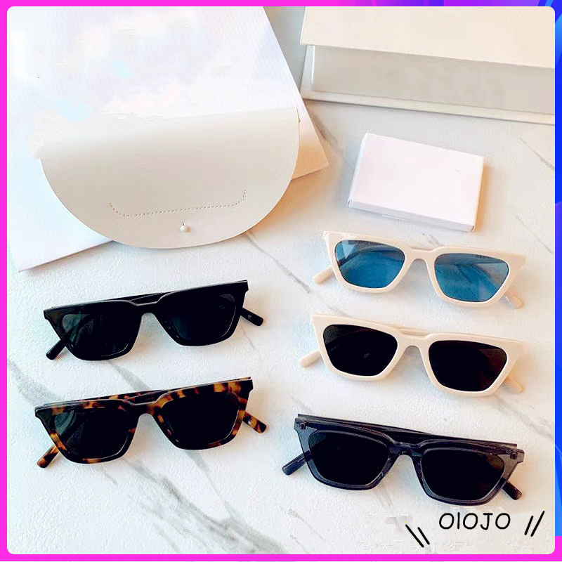 【Cash on delivery】 Kacamata Hitam Ulzzang Retro Wanita / Pria Gradien Lens - ol