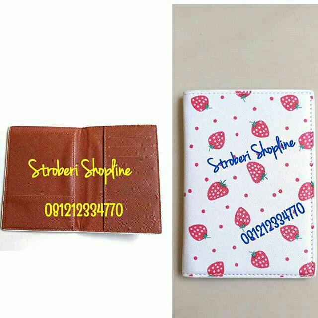 Dompet Paspor Strawberry