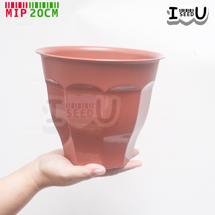 Pot Bunga Tinggi Warna 20cm - MIP