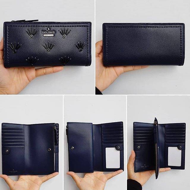 Kate spade wallet bifold navy