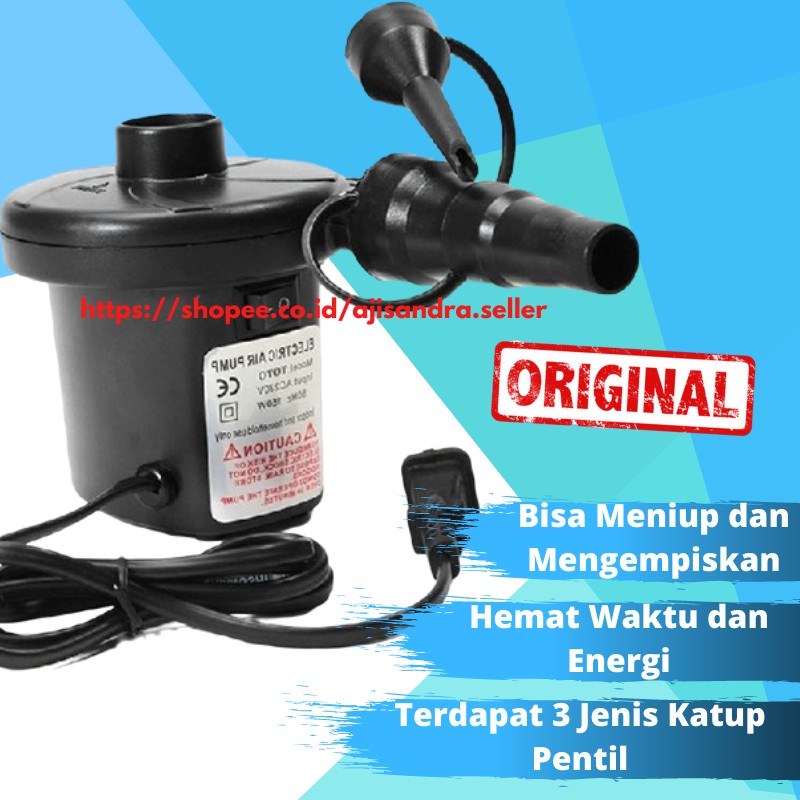 Pompa Portable Electrik Vacum Listrik Air Pump Pompa Kasur Angin dan Kolam Renang