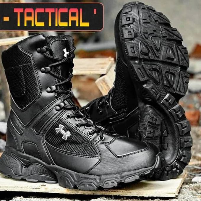 Sepatu Tactical Outdoor New Under armor Hitam
