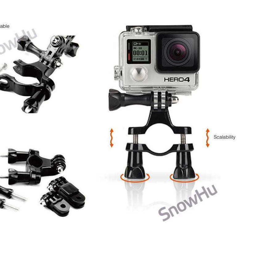 273 Aksesoris Lengkap Full Set For Action Cam Xiaomi Yi Gopro Brica Sjcam Shopee Indonesia - gopro hero4 chest mount roblox