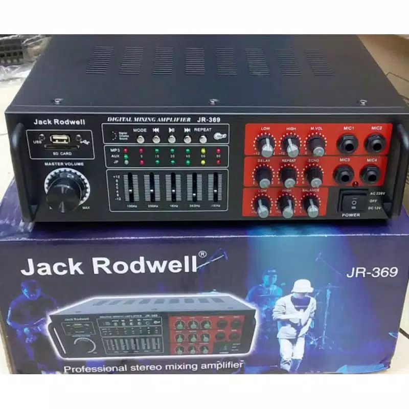 Amplifier Karaoke Jack Rodwell 369 Bluetooth USB