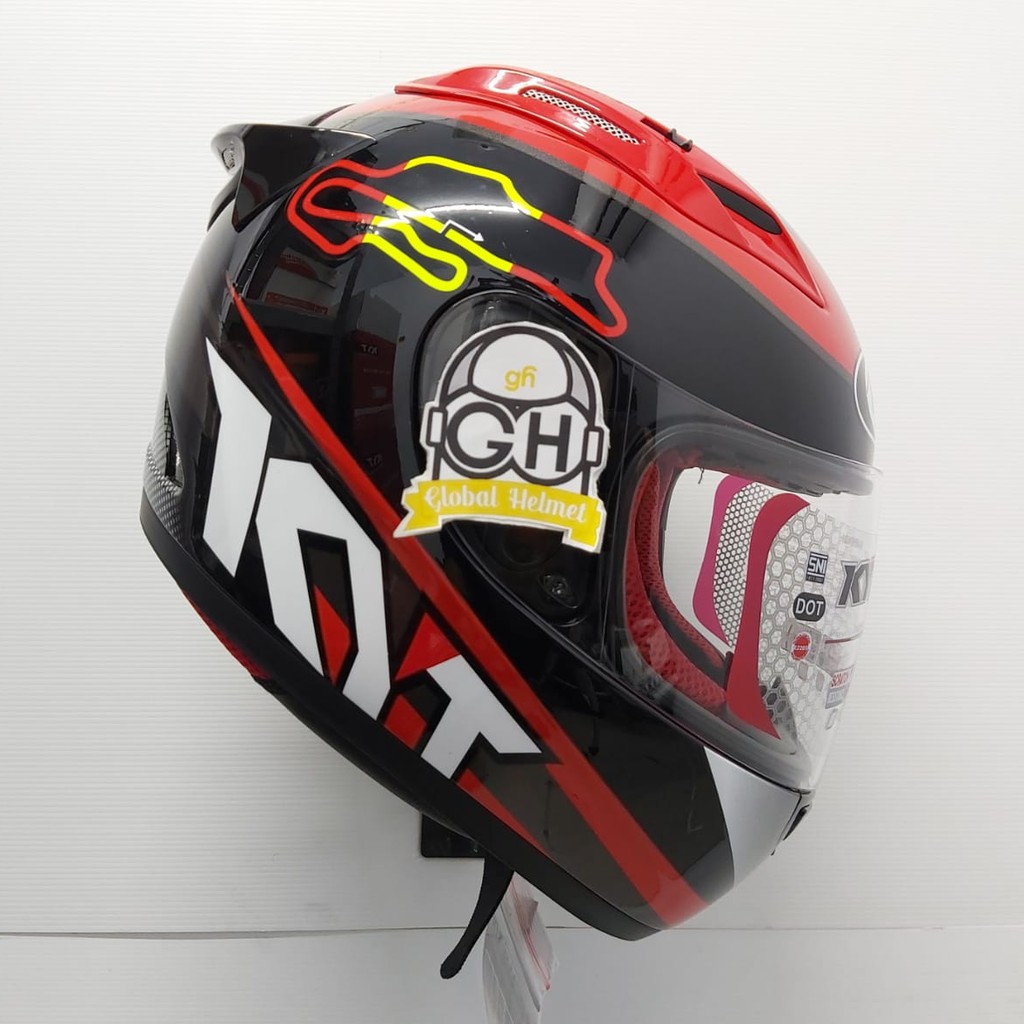 HELM FULL FACE KYT RC7 RC-7 RC SEVEN MOTIF #15 SPAIN BLACK