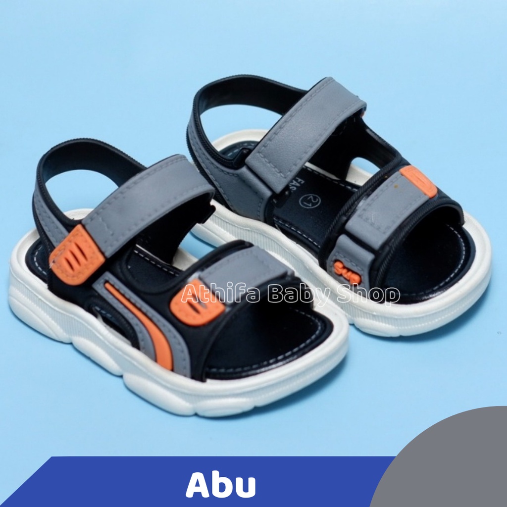 Sepatu Sandal Gunung Anak Laki Lelaki Cowok Perempuan Cewe Usia 6 7 8 9 10 11 Bulan 1 2 3 4 5 6 7 Tahun Sendal Balita Bayi Cowok Karet Import -Z558-