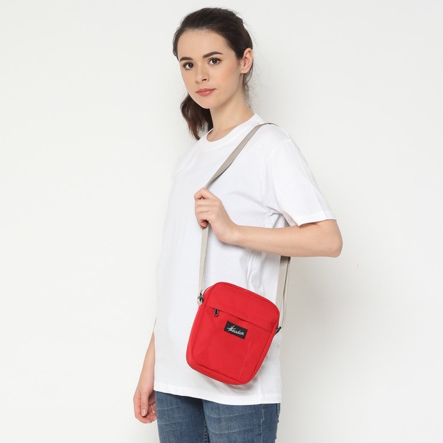 THEODOR Sling Bag LARSEN Red - Tas Selempang - Water Repellent - Pria Wanita - High Quality