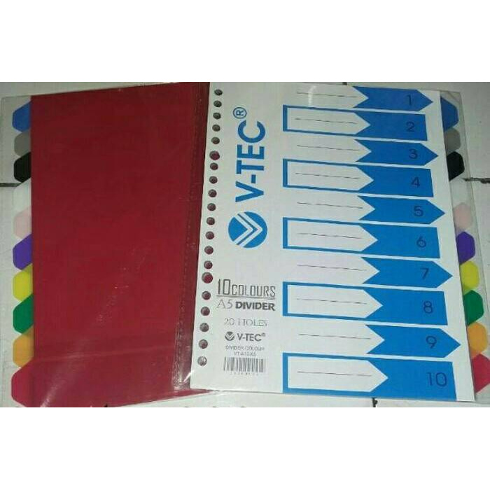 

A401Xjex Pembatas Binder 20 Ring / A5 D501Cnf