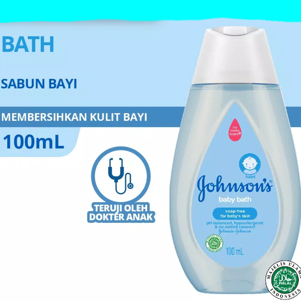 Johnson Baby bath 100mL sabun mandi bayi 2 in1 hair body botol johnson's (no.242)