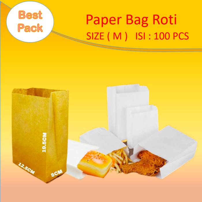 

Goodiebag Paper Bag -/ Kantong Kertas Putih Untuk Roti, Fried Chicken Dan Snack