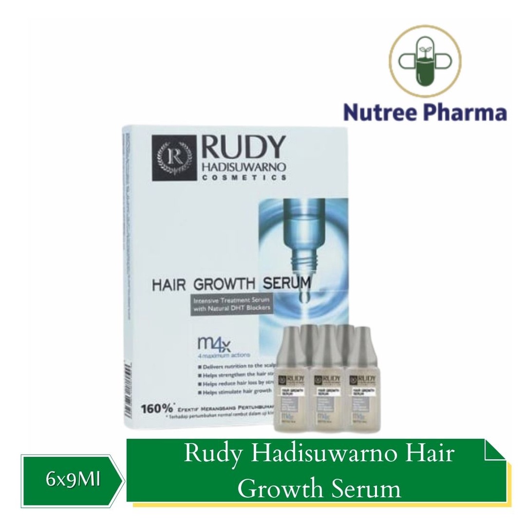 Jual Rudy Hair Growth Serum per box isi 6 x 9 ml Nutrisi Vitamin
