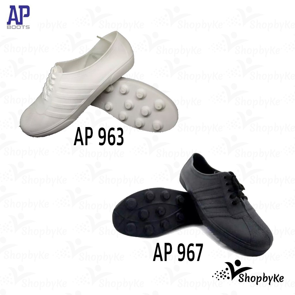 Sepatu Karet AP Boots Multi Fungsi- AP PUL BOLA 967 Hitam / 963 Putih AP Boot Sepatu Petani