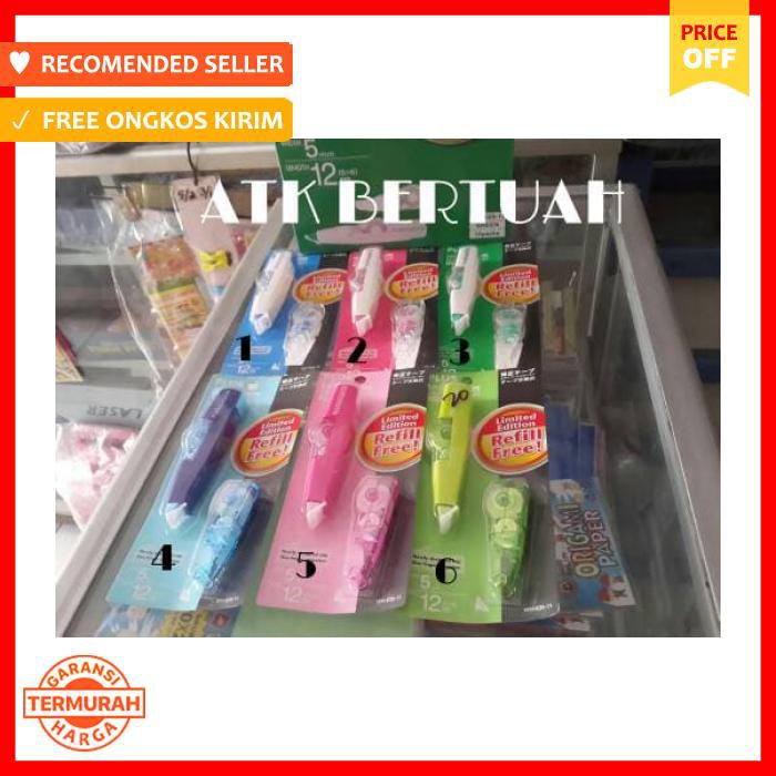 

Correction (Tip-X) - Tip Ex Roll Kering Correction Tape Whiper Plus Limited Edition Wh 605 Alat