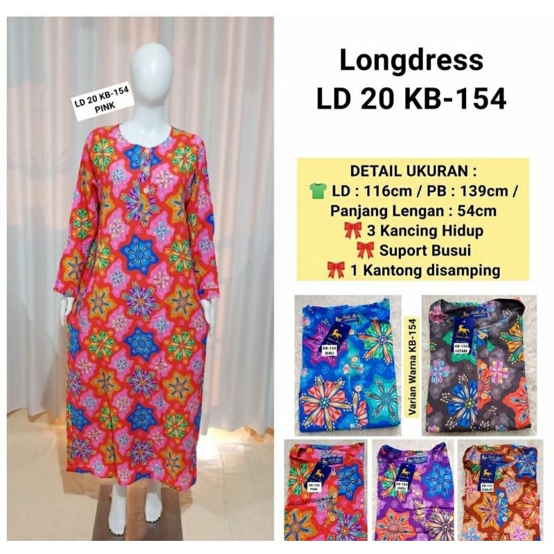 DASTER BATIK KUDA MAS ORIGINAL LONG DRESS LD 29 KB-154