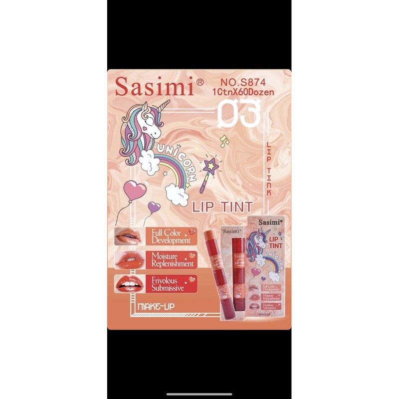 [Per Batang] Liptint 3in1 Sasimi Unicorn S874