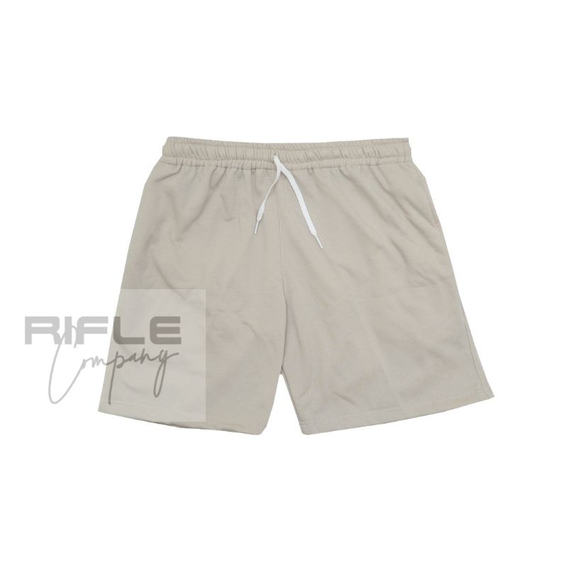 Rifle.co | Celana pendek pria | boardshort | Sweatpants | celana fleece |  boxer | krem Candlelit Beige