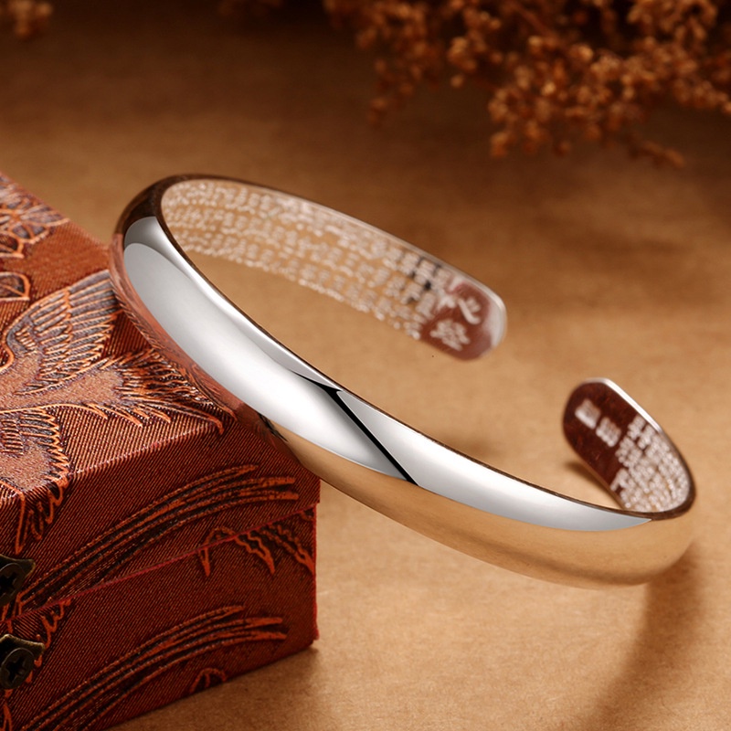 925 Perak gelang untuk wanita Perhiasan Fashion Sutra Hati SZ013