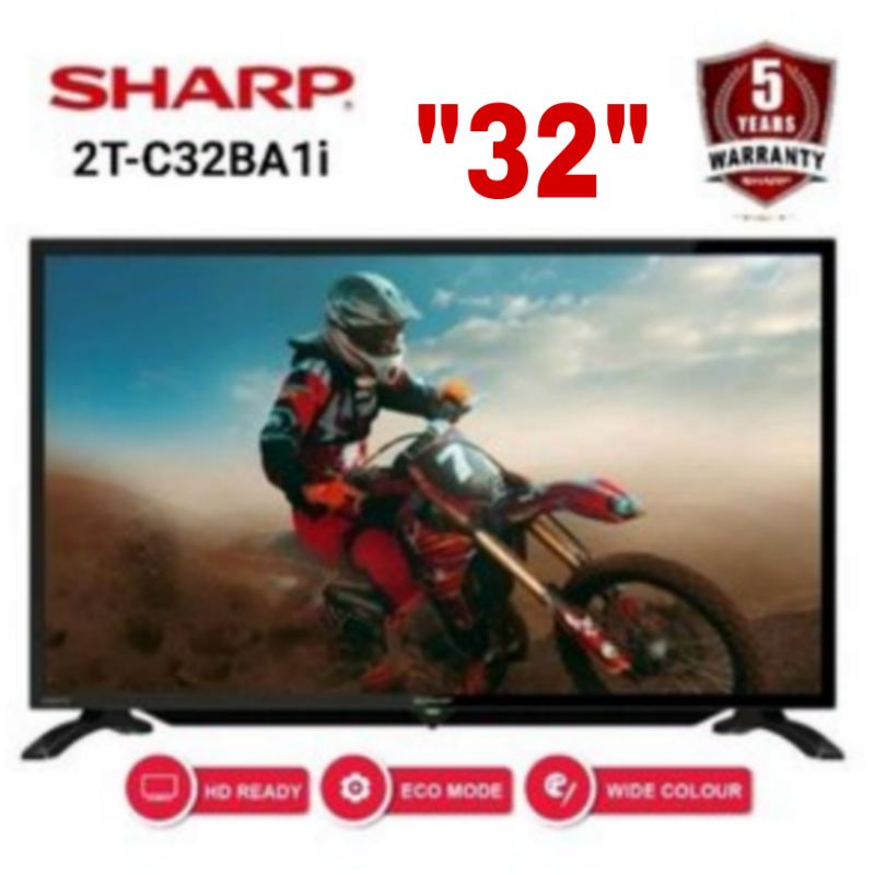 Sharp LED Tv 32 inch 2tc32ba1i analog tv garansi resmi