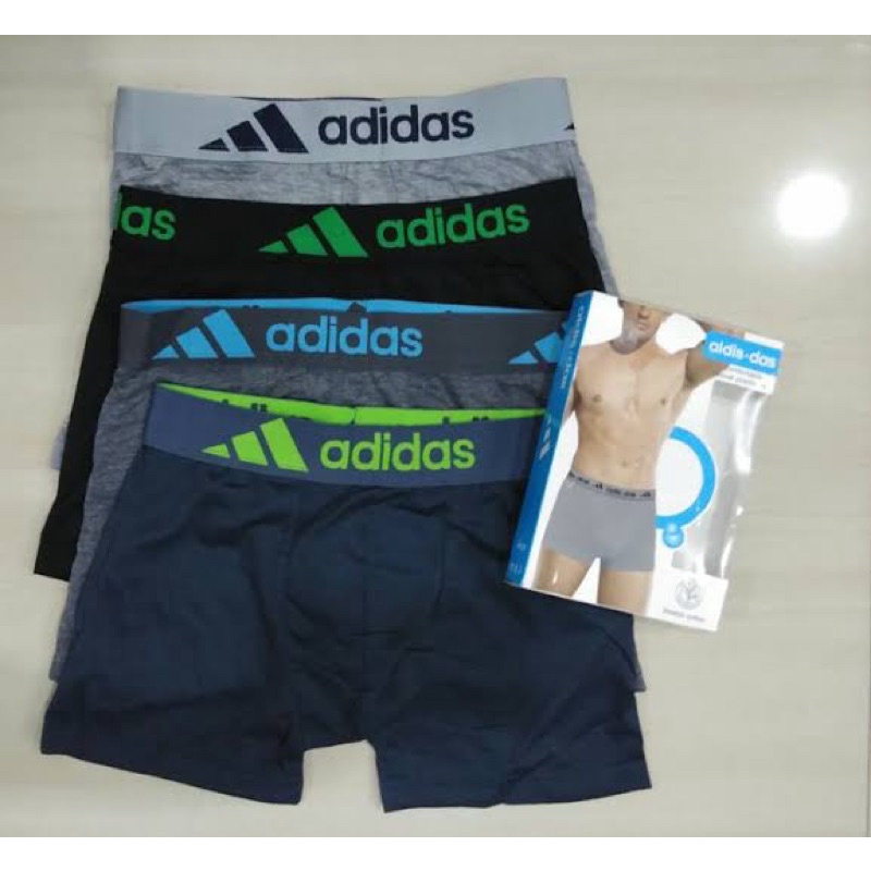 PROMO, Pakaian Dalam Pria Addidas 1 Box isi 3pcs / CD Pria model Boxer / celana dalam terlaris / Pakaian dalam / Pakaian pria