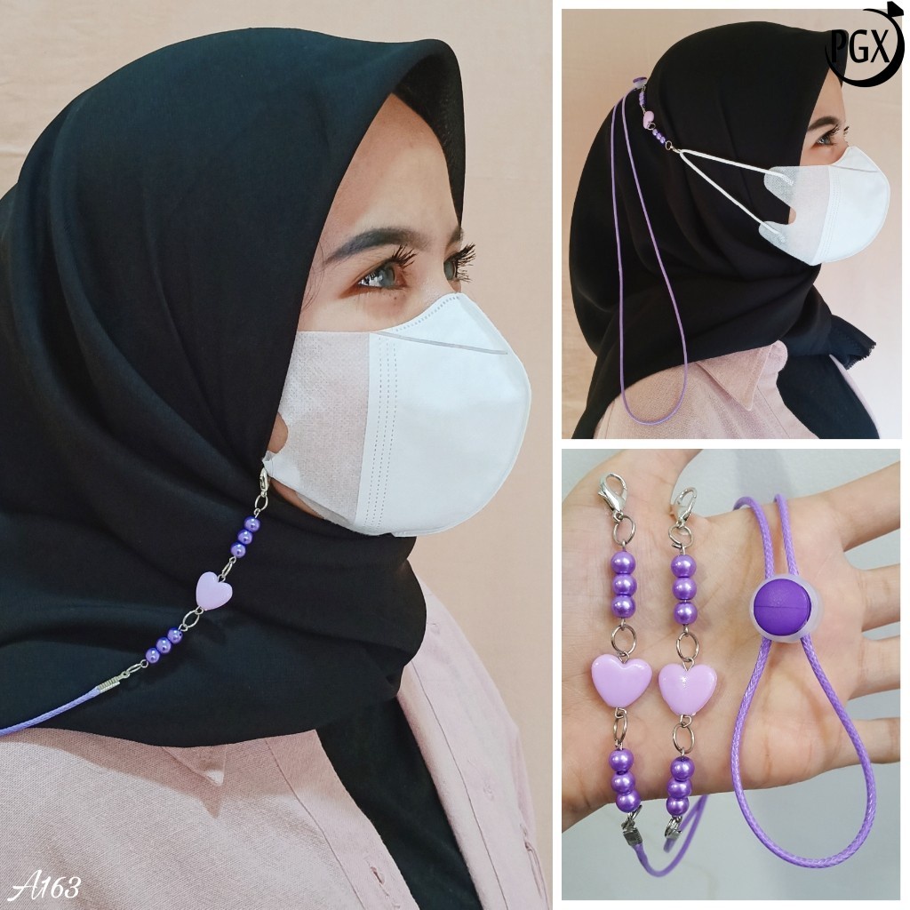 PGX Strap Masker - Kalung Masker - Tali Masker Mutiara Premium Aksesoris Fashion - A163