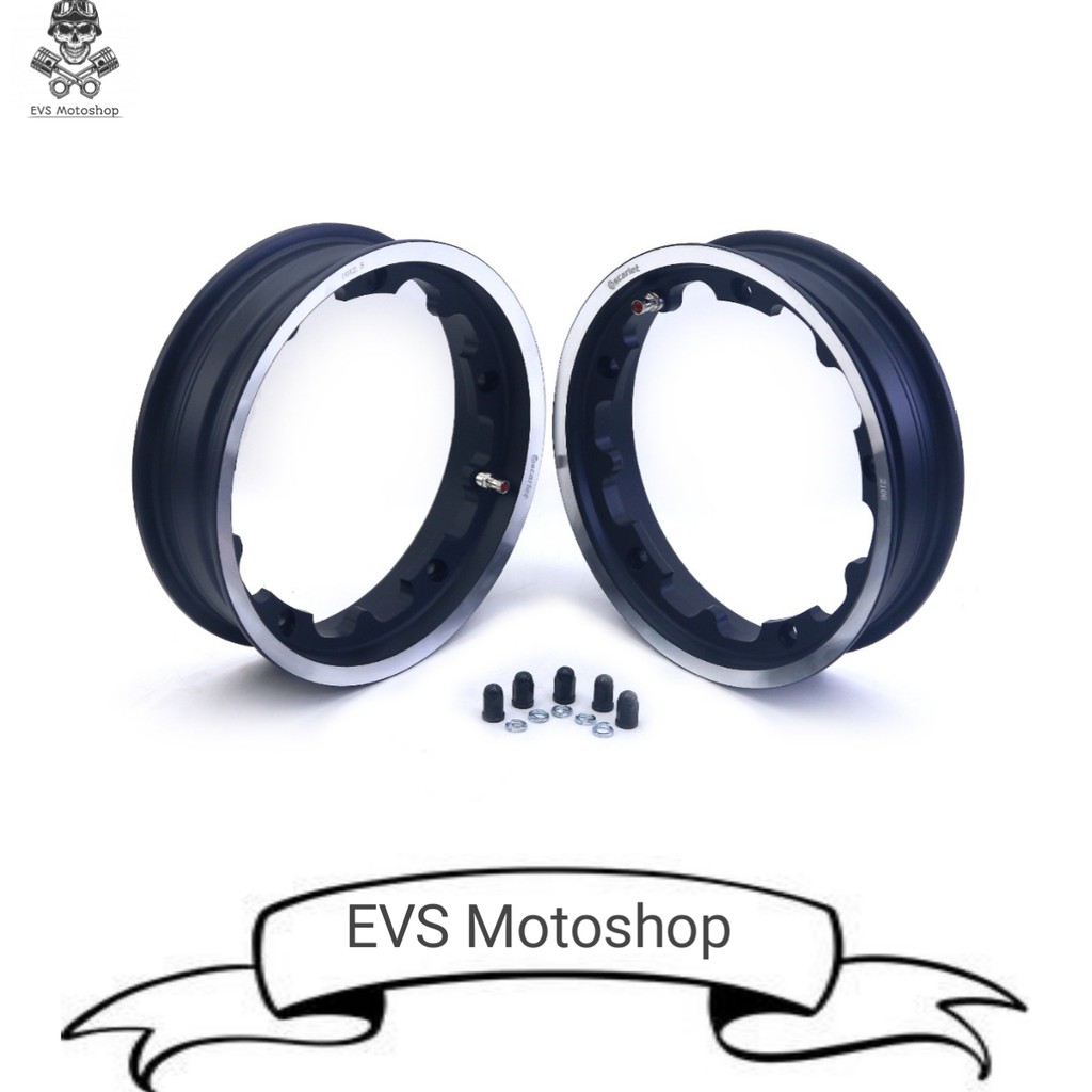 VELG VESPA TUBLES SCARLET - Pelek Velk Velg Tubles Vespa Depan Belakang Px Sprint PTS Pxe Exclusive 