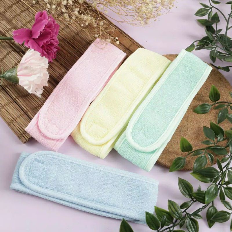 Bando Masker Hairband Facial Handuk Bando Bandana Ala Korea