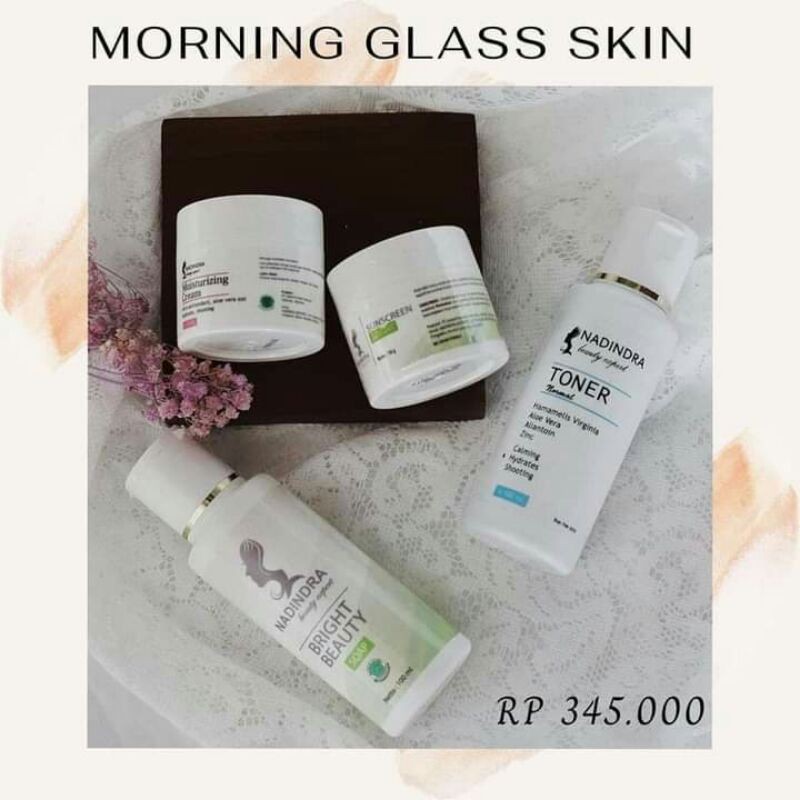 paket glasskin morning nadindra