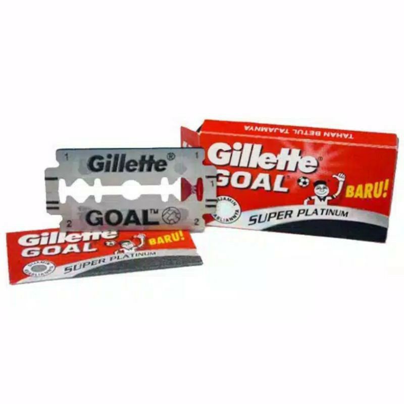 Silet Goal / Gillete Goal Super Platinum Grosor Murah