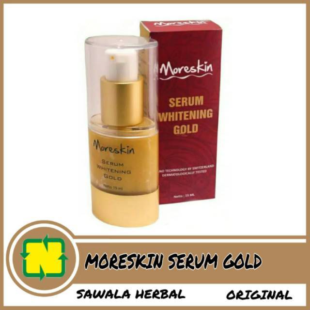 MORESKIN SERUM WHITENING GOLD MORISKIN MORSKIN Pencerah Pelembab  Wajah