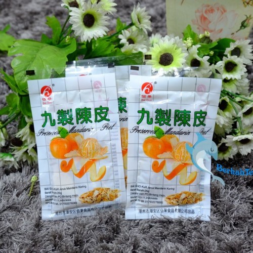 (JSO) Manisan Permen kulit Jeruk Mandarin PEEL 25GR Preserved Mandarin PEEL