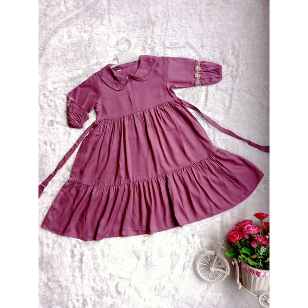 Gamis Anak Midi Dress Anak Perempuan 1-10 Tahun