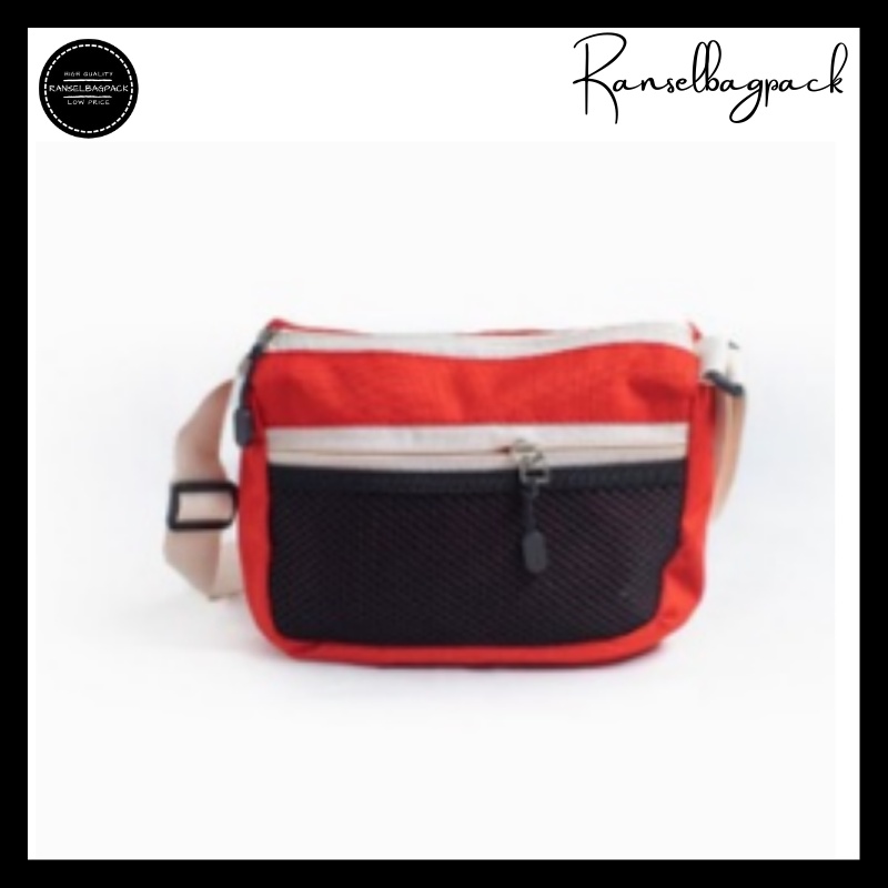 Tas Waistbag - Tas Selempang Travel Remaja Dewasa Pinggang Bahu Dada Model Korea Fashion Terkini Stylish Backpack Terbaru Murah Simple Outift Casual Elegan Premium  Import Lokal Original Unisex Pria Wanita Cewek Cowok