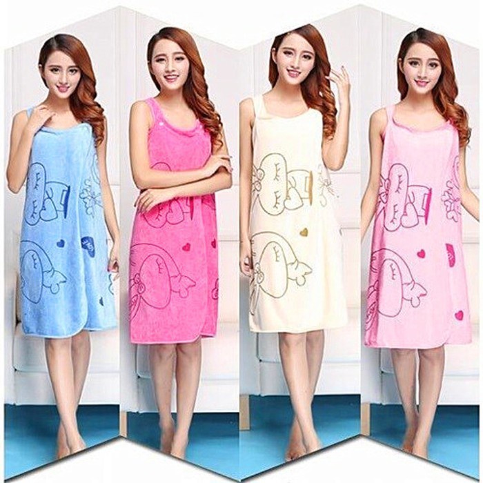 HANDUK BAJU MANDI / BAJU HANDUK MANDI / HANDUK KIMONO DEWASA / HANDUK KARAKTER WEARABLE TOWEL